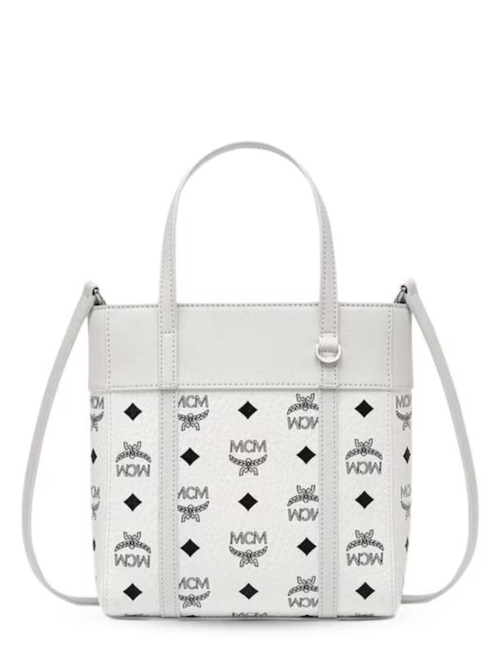 MCM X-Mini Toni Top-Zip Shopper White NWT